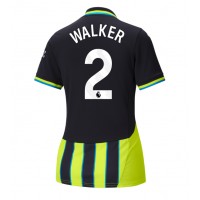 Manchester City Kyle Walker #2 Auswärtstrikot Frauen 2024-25 Kurzarm